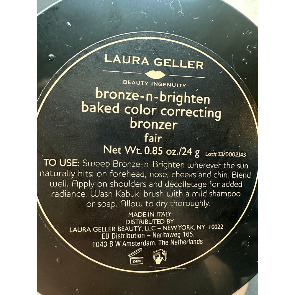 NEW Laura Geller Set 2 brushes Spackle, Baked Highlighter Duo, Bronze-n-Brighten - Picture 3 of 7